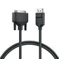 1M ELEMENTS DISPLAYPORT TO DVI TO DVI MALE TO MALE