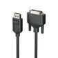 1M ELEMENTS DISPLAYPORT TO DVI TO DVI MALE TO MALE