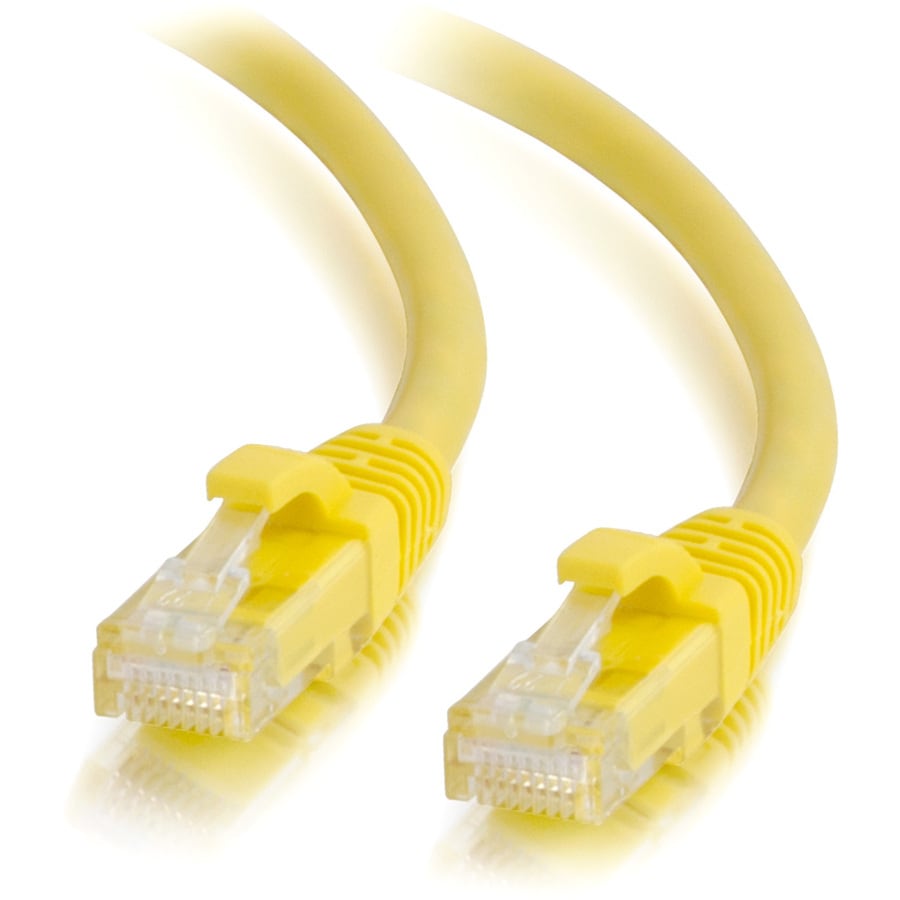 7FT CAT6 YELLOW GIGABIT PATCH CABLE MOLDED SNAGLESS