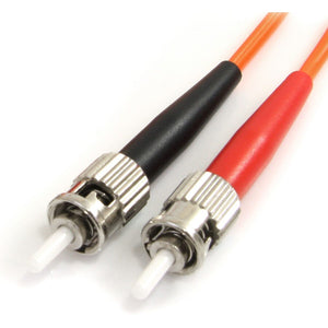 1M MULTIMODE FIBER OPTIC CABLE OM1 ST/ST 10G LSZH FIBER CABLE