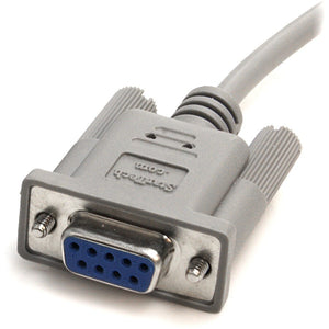 10FT CROSSWIRED RS232 SERIAL DB 9 NULL MODEM CABLE F/F