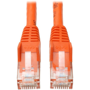 10FT CAT6 PATCH CABLE MM ORANGE GIGABIT MOLDED SNAGLESS PVC RJ45