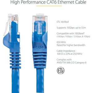 25FT BLUE CAT6 ETHERNET CABLE SNAGLESS RJ45 UTP PATCH CABLE CORD