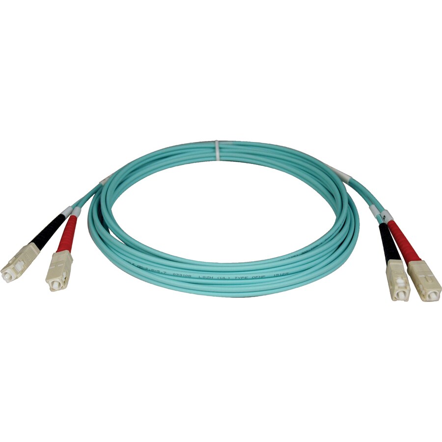 5M 10GB DUPLEX FIBER MMF SC/SC 50/125 LSZH AQUA PATCH