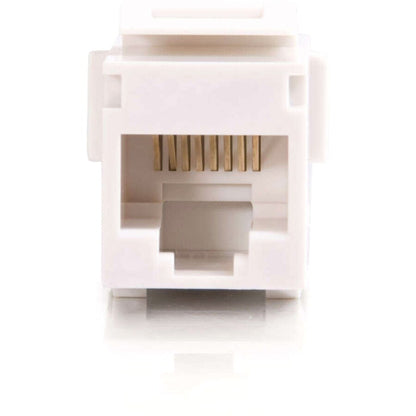 RJ45 8P8C KEYSTONE INSERT COUPLER WHT