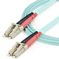 1M MULTIMODE FIBER OPTIC CABLE OM3 LC/LC 50/125 LSZH FIBER CABLE