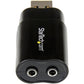 USB STEREO AUDIO ADAPTER COMPACT LAPTOP EXTERNAL SOUND CARD