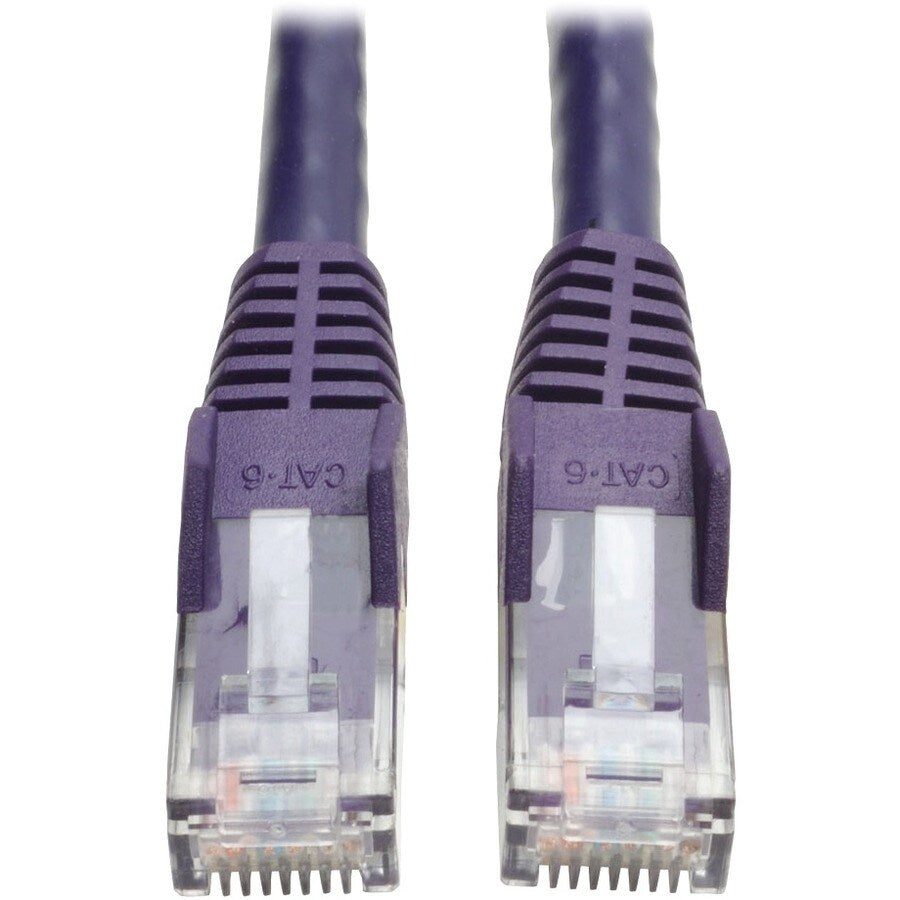 7FT CAT6 PATCH CABLE M/M PURPLE GIGABIT MOLDED SNAGLESS PVC RJ45