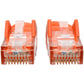 2FT CAT6 PATCH CABLE ORANGE M/M SNAGLESS MOLDED UTP RJ45