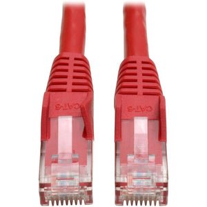 2FT CAT6 PATCH CABLE M/M RED GIGABIT MOLDED SNAGLESS PVC RJ45