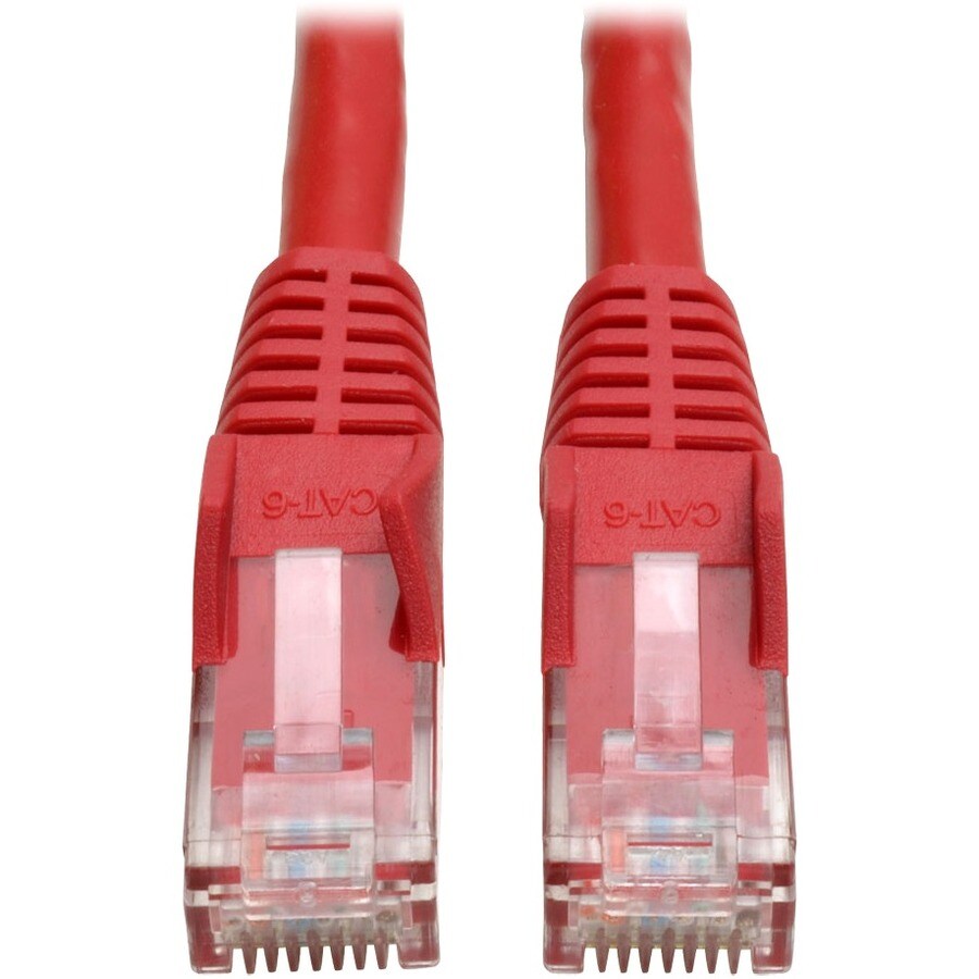 5FT CAT6 PATCH CABLE M/M RED GIGABIT MOLDED SNAGLESS PVC RJ45