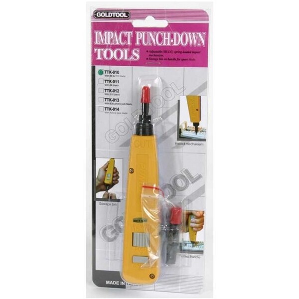 NETWORK PUNCH DOWN TOOL WITH 110 AND 66 BLADES IMPACT TOOL