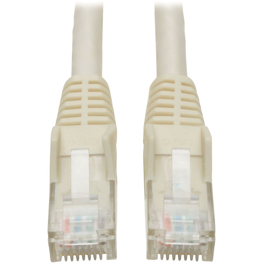 5FT CAT6 PATCH CABLE M/M WHITE GIGABIT MOLDED SNAGLESS PVC RJ45