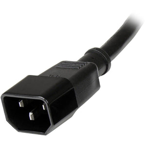 1FT POWER EXTENSION CORD C14 TO C13 COMPUTER MONITOR POWER CABLE