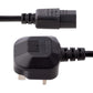 6FT UK COMPUTER POWER CORD BS 1363 TO C13 AC MONITOR POWER CABLE