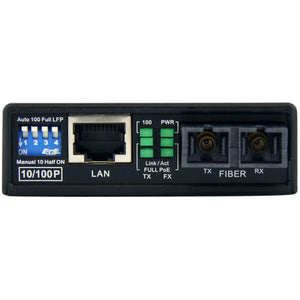 10/100 FIBER MEDIA CONVERTER SC FAST FIBER TO ETHERNET CONVERTER MM