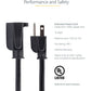 6FT POWER EXTENSION CORD NEMA 5-15R TO 5-15P COMPUTER POWER CORD