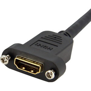 3FT HDMI FEMALE TO MALE ADAPTER PANEL MOUNT HDMI CABLE UHD 4K 30HZ