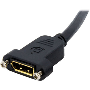 3FT PANEL MOUNT DISPLAYPORT CABLE DP 1.2 VIDEO EXTENSION CORD