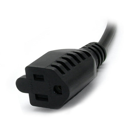 1FT COMPUTER POWER CORD C14 TO NEMA 5-15R AC POWER EXTENSION CABLE