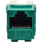 CAT6 / CAT5E 110 KEYSTONE JACK 110 STYLE PUNCHDOWN GREEN RJ45-F