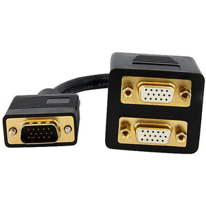 1FT VGA SPLITTER CABLE VGA TO 2X VGA
