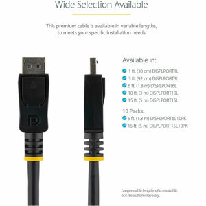 3FT DISPLAYPORT CABLE DP 1.2 TO DP VIDEO DISPLAY CORD FOR MONITOR