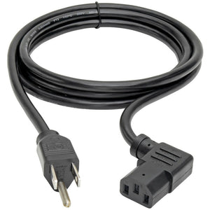 6FT COMPUTER POWER CORD 18AWG 10A 125V 5-15P TO RIGHT C13