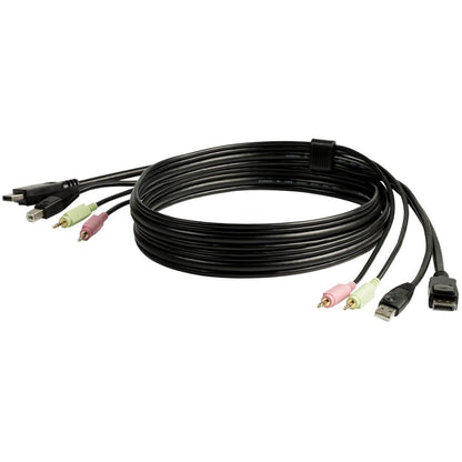 6FT USB DISPLAYPORT KVM CABLE AUDIO USB DP KVM CABLE KVM CORD