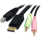 6FT USB DISPLAYPORT KVM CABLE AUDIO USB DP KVM CABLE KVM CORD