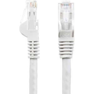 25FT WHITE CAT6 ETHERNET CABLE SNAGLESS RJ45 UTP PATCH CABLE CORD