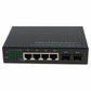 1GBS 4RJ-45 TO 4 SFP PORT 4 1G-TX RJ-45 /2X OPEN SFP SWITCH