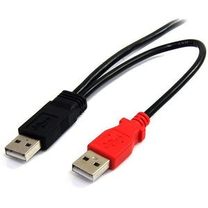 3FT USB Y CABLE USB A MINI USB USB TO MINI B EXTERMAL DRIVE POWER