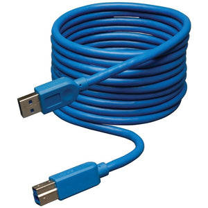 10FT USB EXTENSION CABLE USB MM USB 3.0 SUPERSPEED DEVICE A/B BLUE