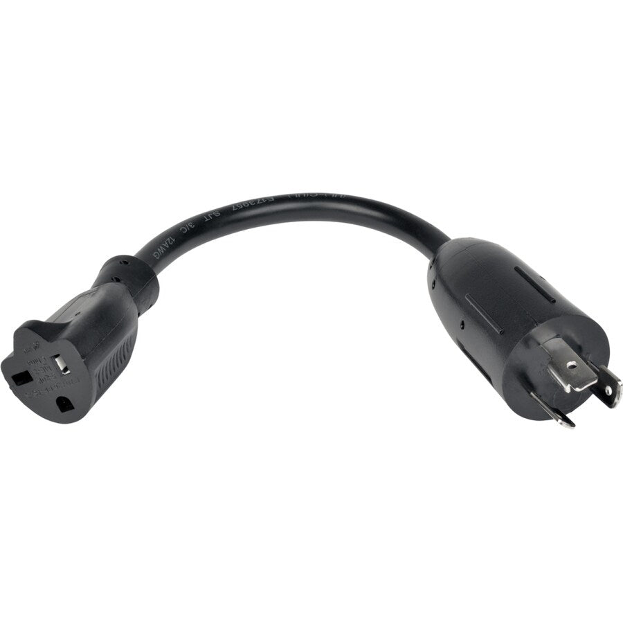 6IN POWER CORD ADAPTER 12AWG 20A L5-20P TO 5-20R HEAVY DUTY