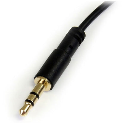 6FT M/M RIGHT ANGLE STEREO AUDIO CABLE 3.5MM TO STRAIGHT PLUG