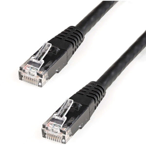 8FT BLACK CAT6 ETHERNET CABLE RJ45 UTP PATCH CABLE GIGABIT LAN