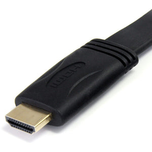 25FT FLAT HDMI CABLE HIGH SPEED HDMI TO HDMI CORD UHD 4K 30 HZ M/M