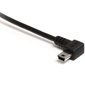 3FT LEFT ANGLE MINI USB CABLE USB 2.0 A TO MINI B CHARGING CORD