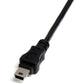 1FT USB A TO MINI USB CABLE USB A FEMALE TO MINI B MALE CABLE