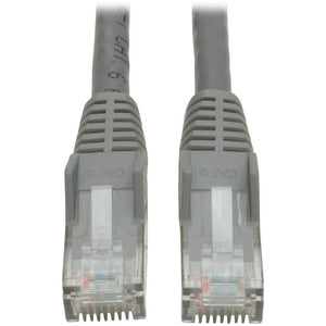 6FT CAT6 PATCH CABLE M/M GRAY GIGABIT MOLDED SNAGLESS PVC RJ45