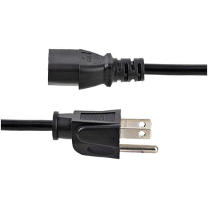 10FT COMPUTER POWER CORD NEMA 5-15P TO C13 AC POWER MONITOR CABLE