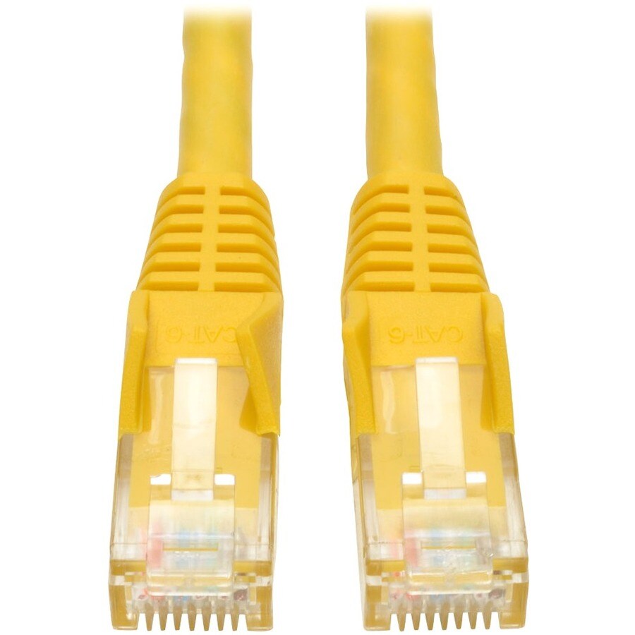 2FT CAT6 PATCH CABLE M/M YELLOW GIGABIT MOLDED SNAGLESS PVC RJ45