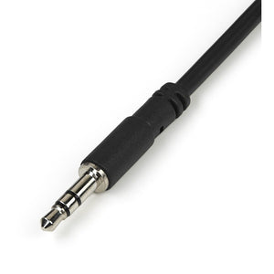 SLIM PHONO STEREO Y SPLITTER CABLE 3.5MM TO 2X3.5MM M/F