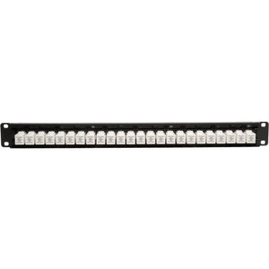 24PORT 1U CAT6/CAT5 PATCH PANEL LOW PROFILE RACK/WALL-MOUNT RJ45