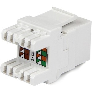 CAT6 RJ45 KEYSTONE JACK WHITE 110 TYPE NETWORK JACK