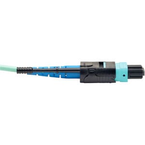 6FT 2M FIBER MTP/MTP AQUA MPO PATCH CABLE 24 100GBE OM3 PLENUM