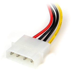 6IN 4PIN LP4 TO LEFT ANGLE SATA POWER CABLE ADAPTER MOLEX TO SATA