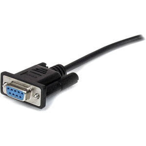 1M DB9 RS232 SERIAL EXTENSION BLK M/F CABLE