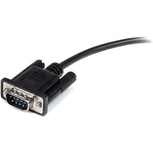 0.5M DB9 RS232 SERIAL EXTENSION CABLE BLK M/F CABLE